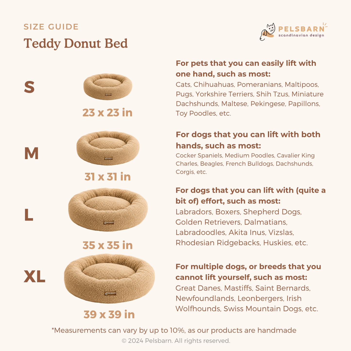 Teddy Donut Bed (1+1 )