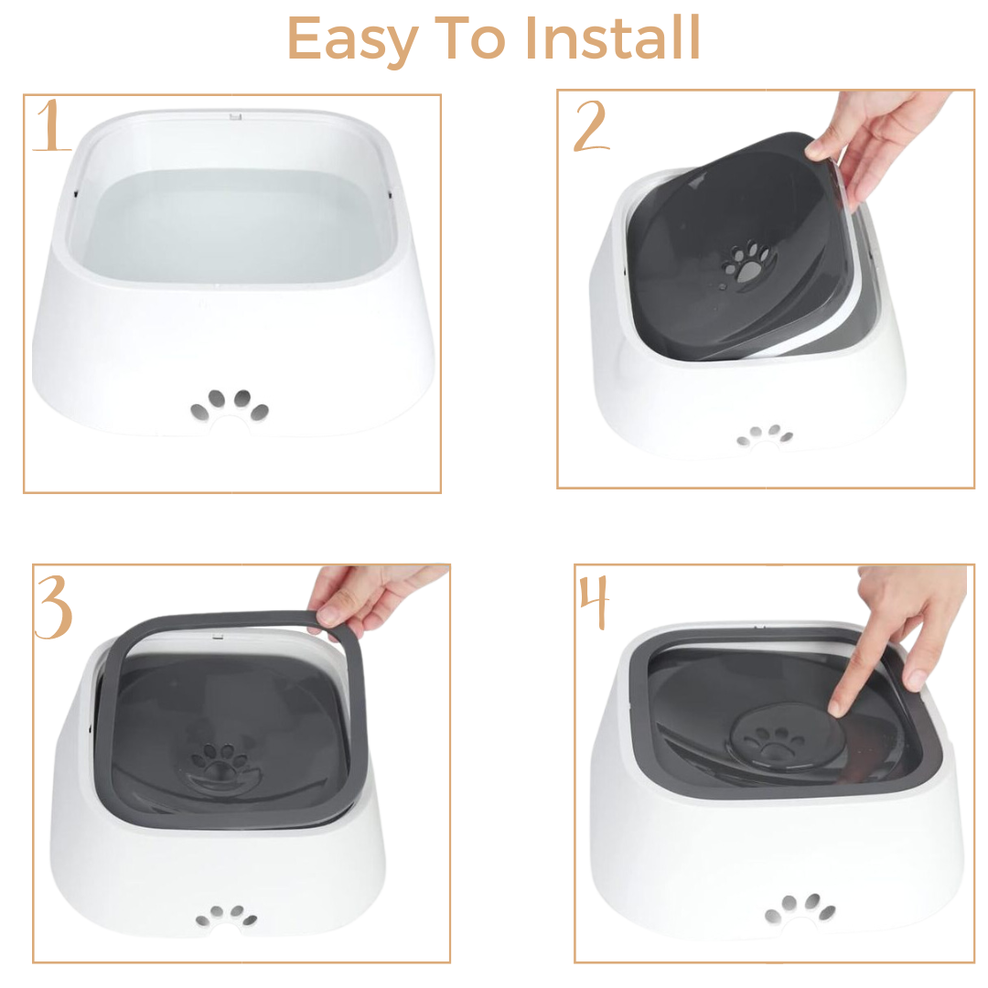 Anti-Spill Water Bowl