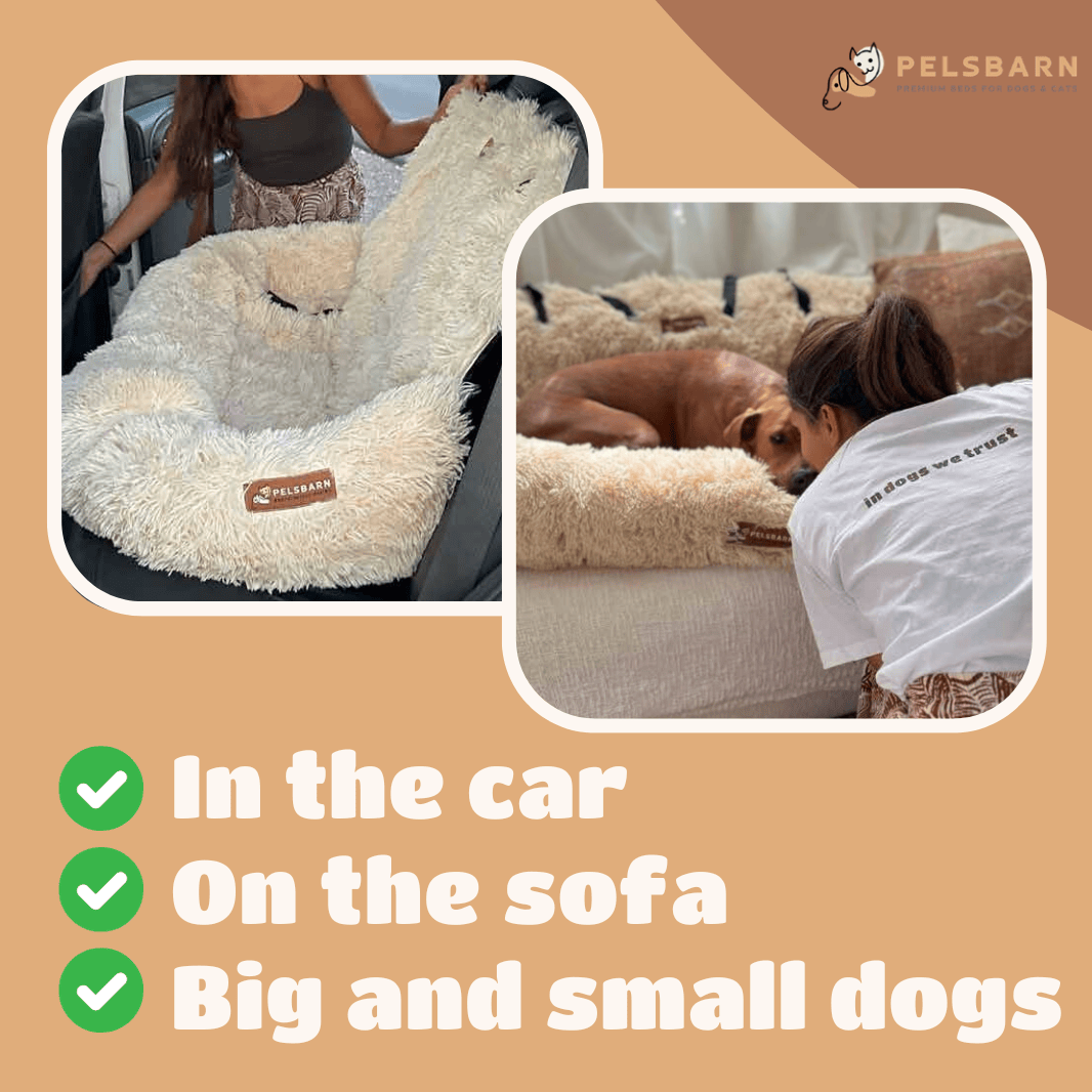 Cómoda cama protectora para coche Pelsbarn