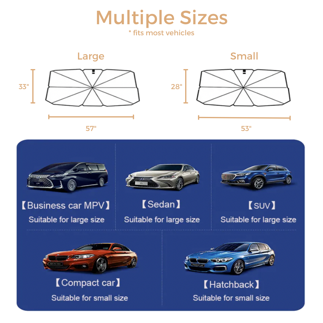 Foldable Car Umbrella Sunshade