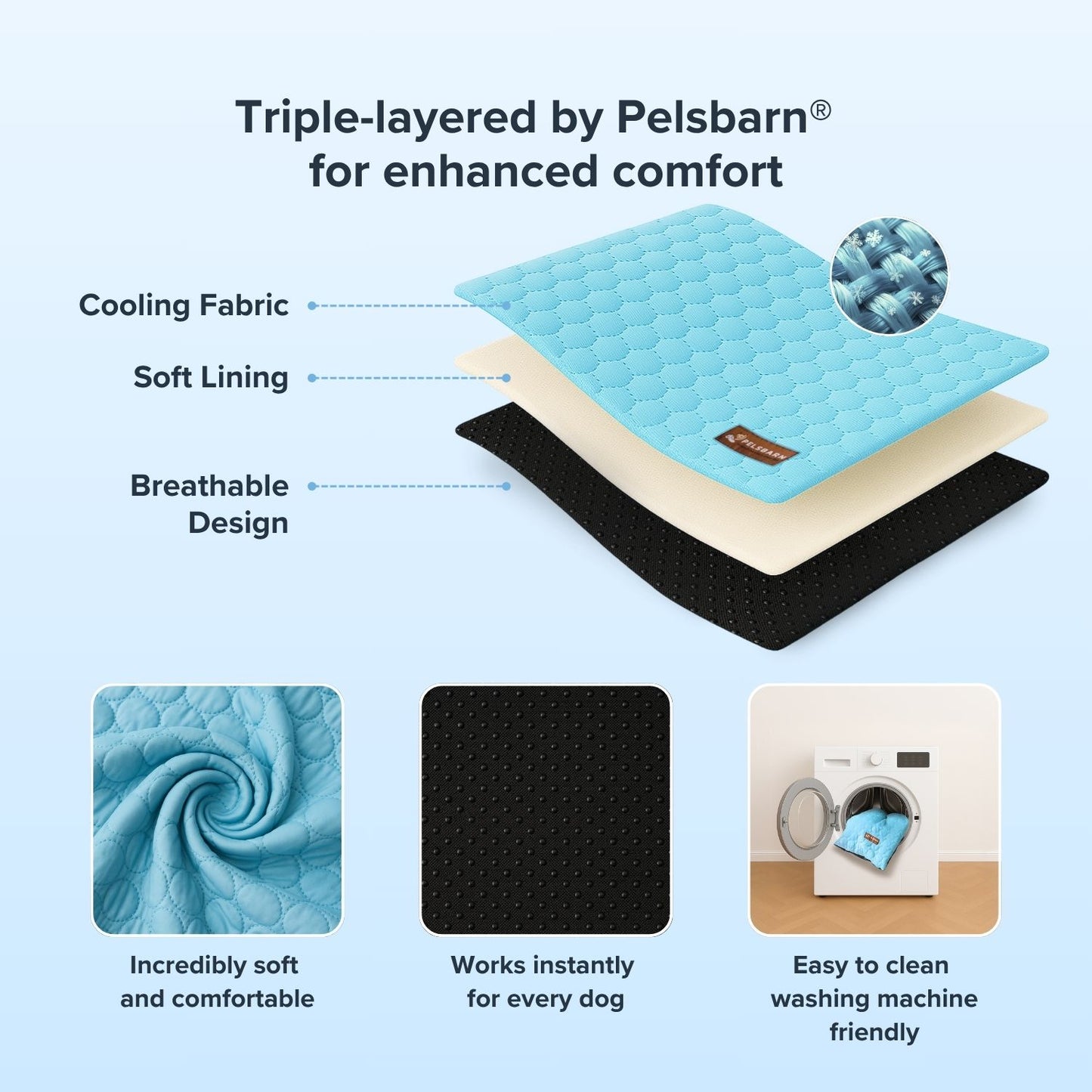 Cama de refrigeración para coche Pelsbarn