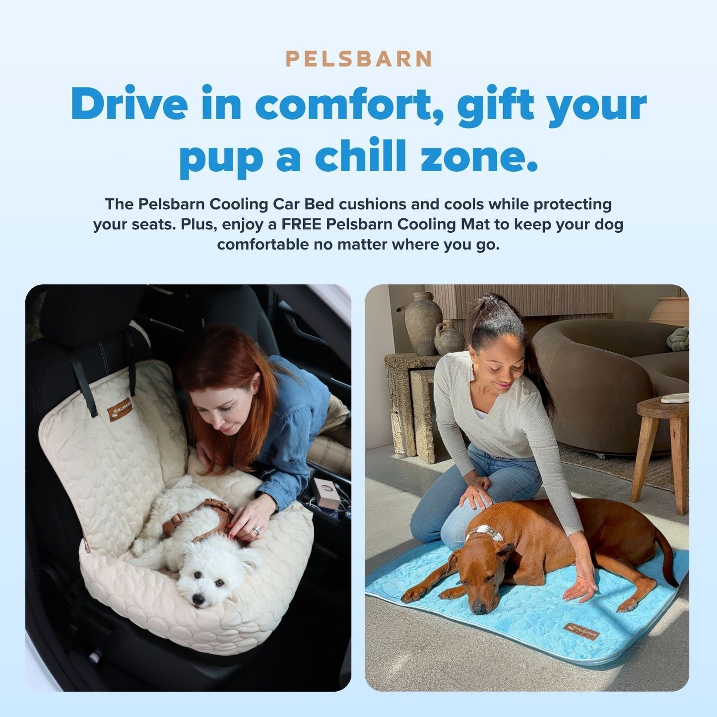 Cama de refrigeración para coche Pelsbarn