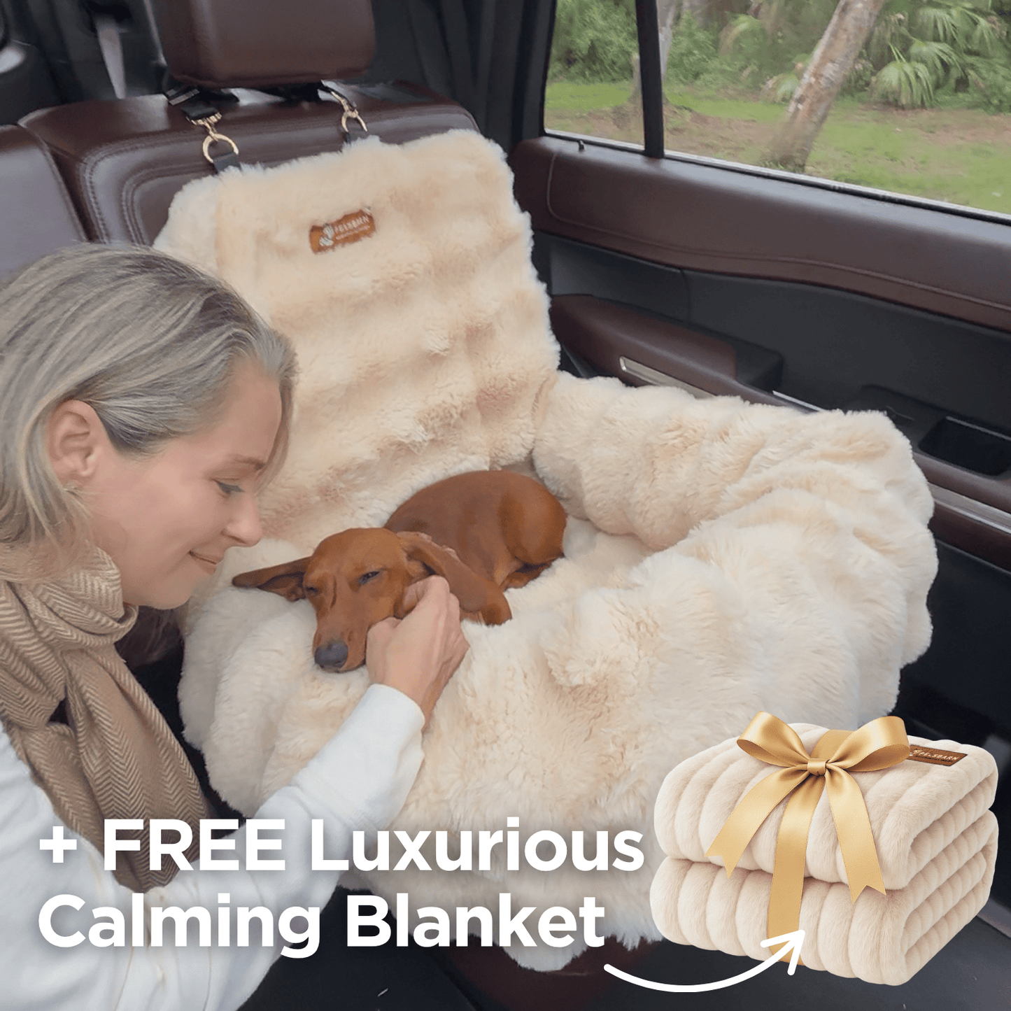 Luxurious Car Bed + Free Luxurious Calming Blanket