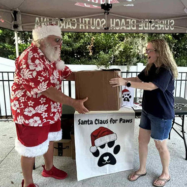 Santa Claus for Paws: A Christmas in July Surprise to The Humane Society of North Myrtle Beach (July Donation)