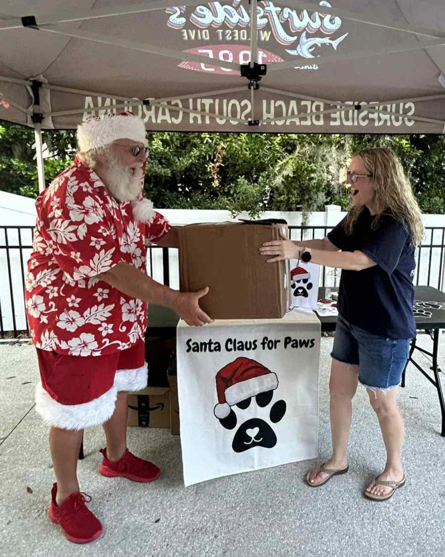 Santa Claus for Paws: A Christmas in July Surprise to The Humane Society of North Myrtle Beach (July Donation)