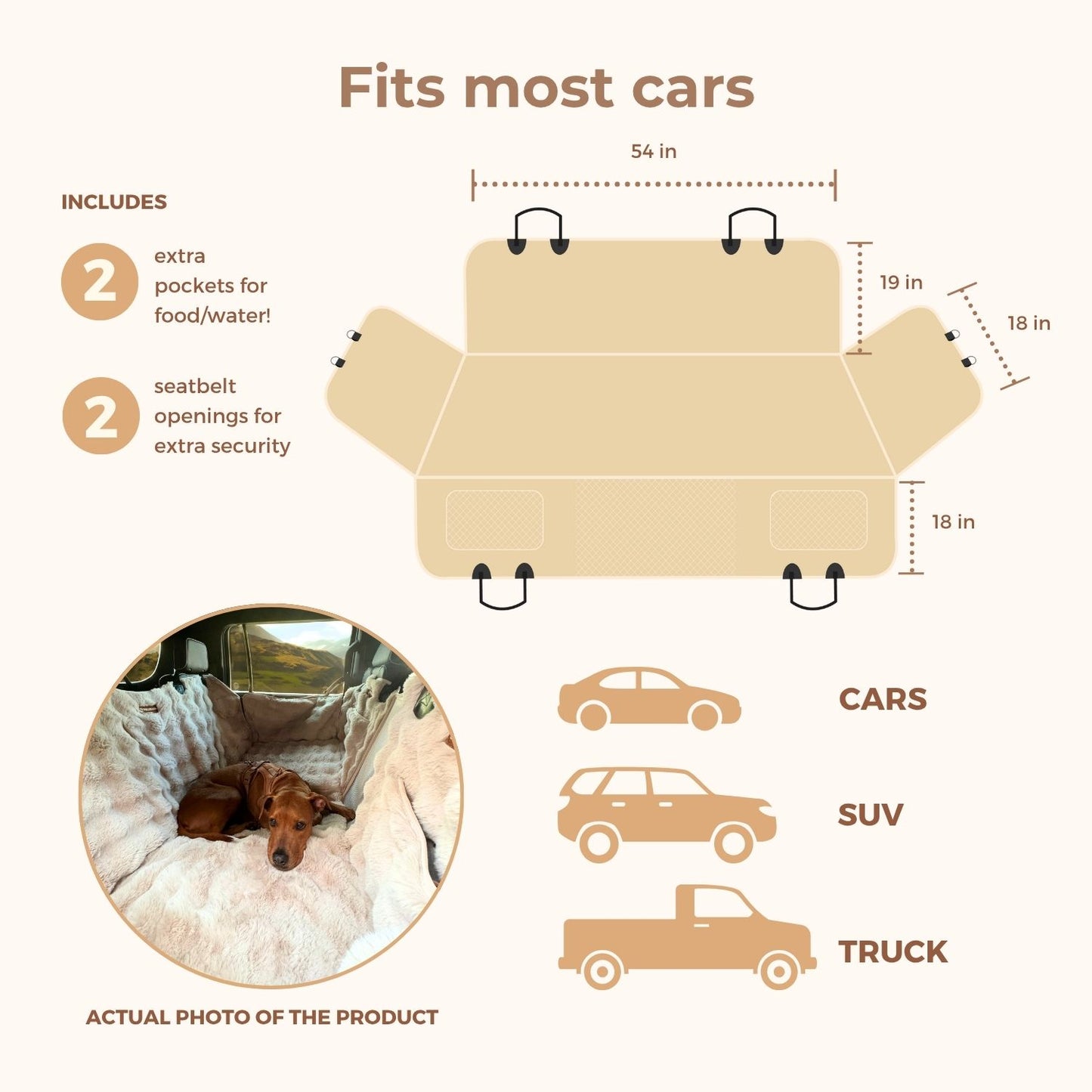 Luxurious Full Backseat + FREE Luxe Calming Blanket