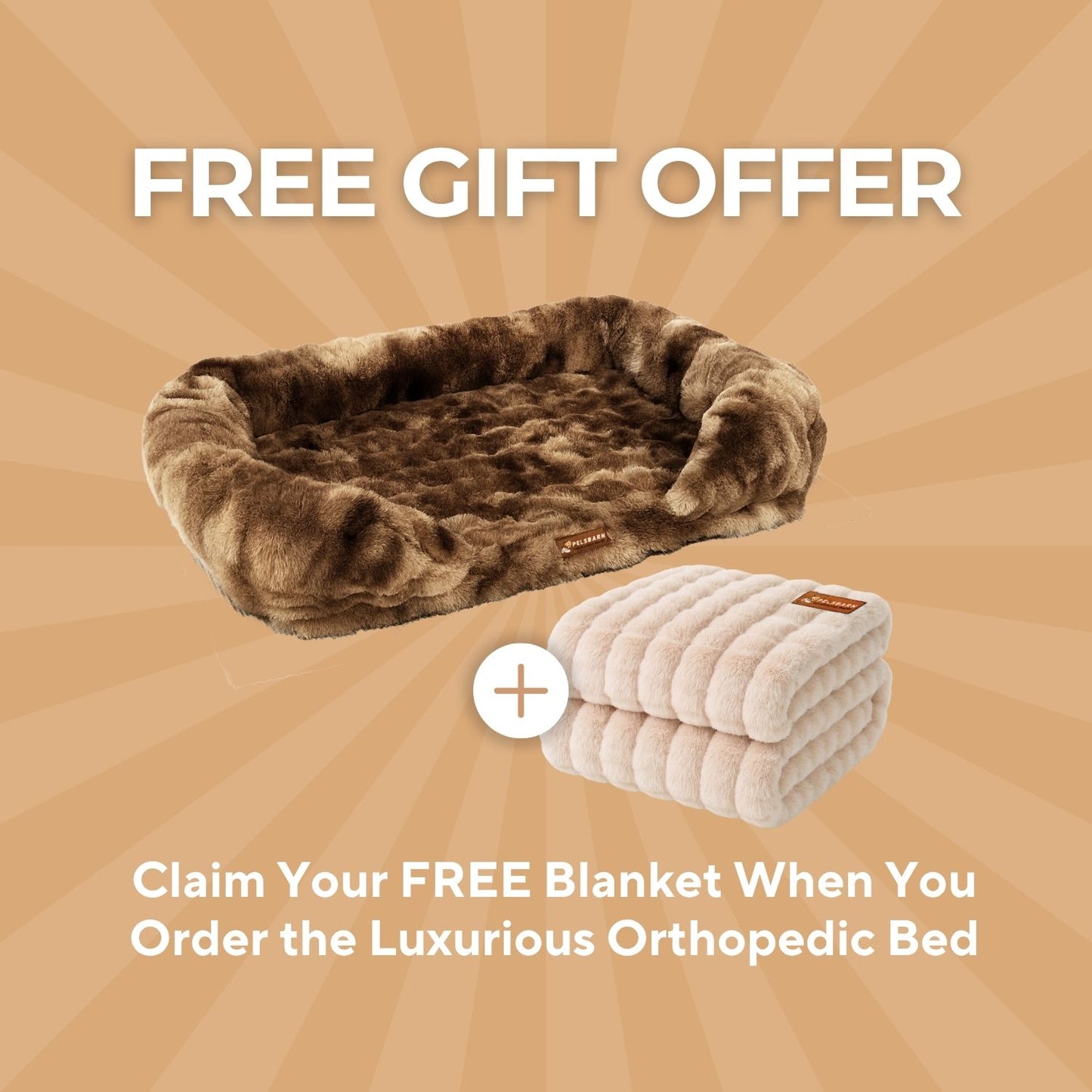 Luxurious Orthopedic Bed + FREE Luxurious Calming Blanket