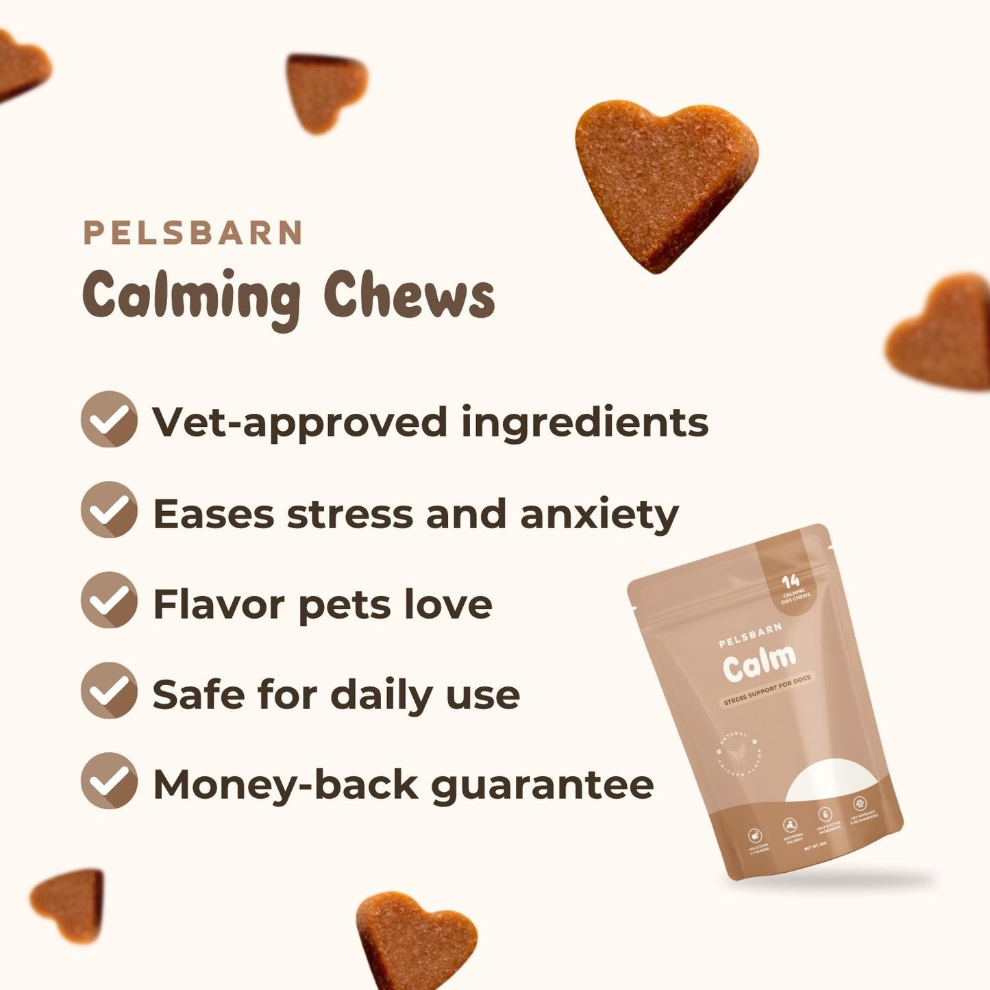 Pelsbarn Calming Chews + Free Calming Blanket