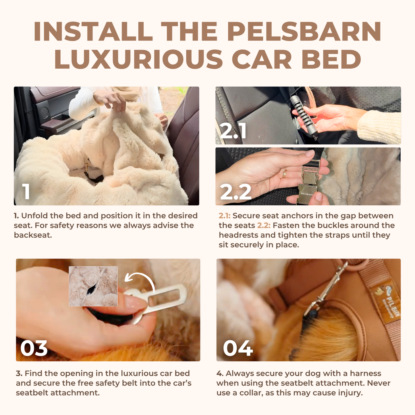 Luxurious Car Bed With Free Pillow & Blanket