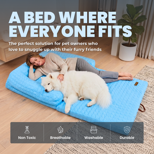 Cama refrescante para perros de tamaño humano