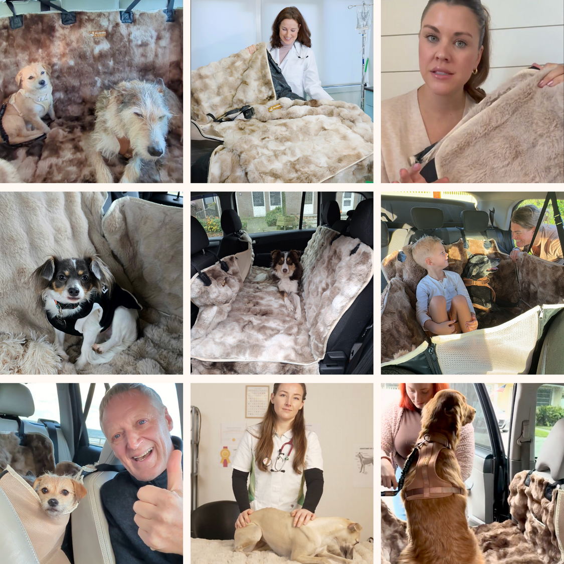 Luxurious Full Backseat Protector + Free Blue Cooling Mat