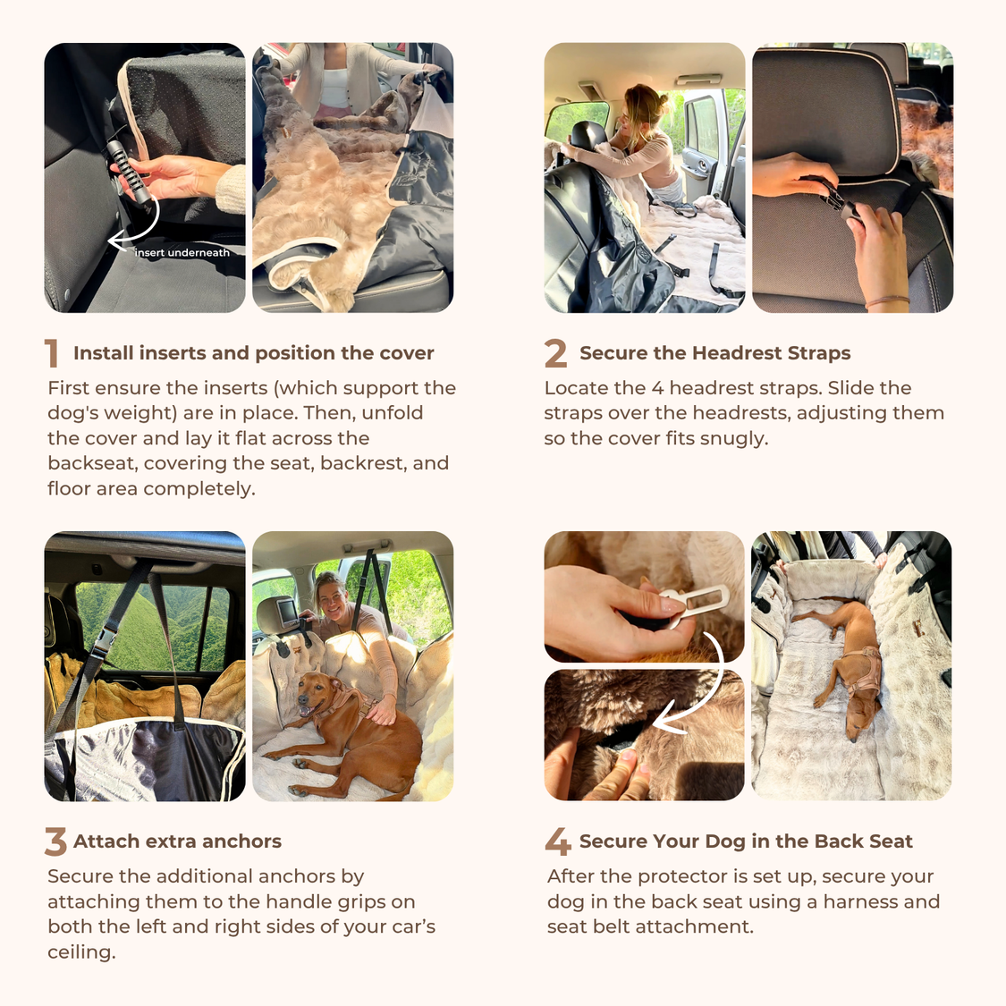 Luxurious Full Backseat Protector + Free Blue Cooling Mat