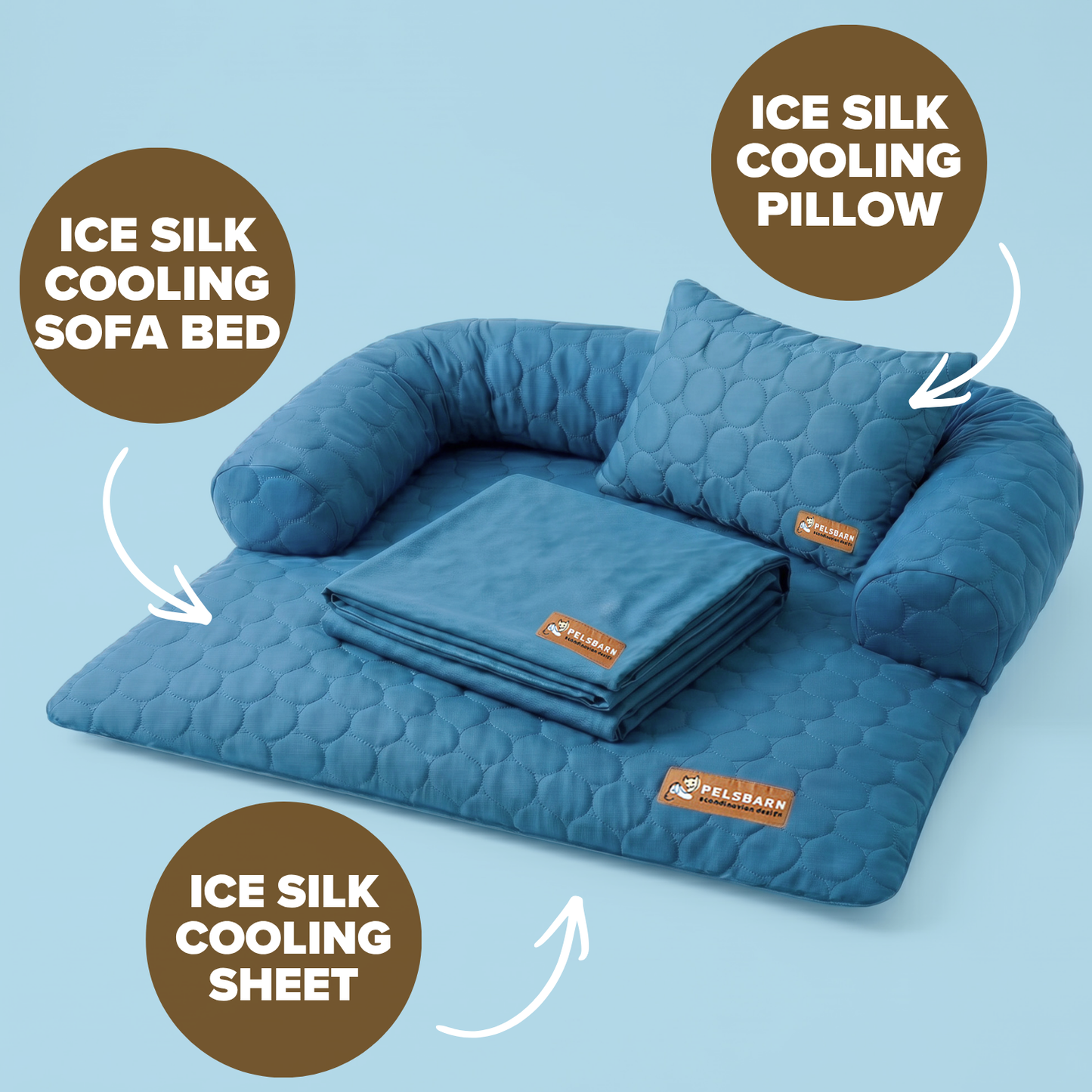 Heatrelief Cooling Dog Bed Complete Bundle
