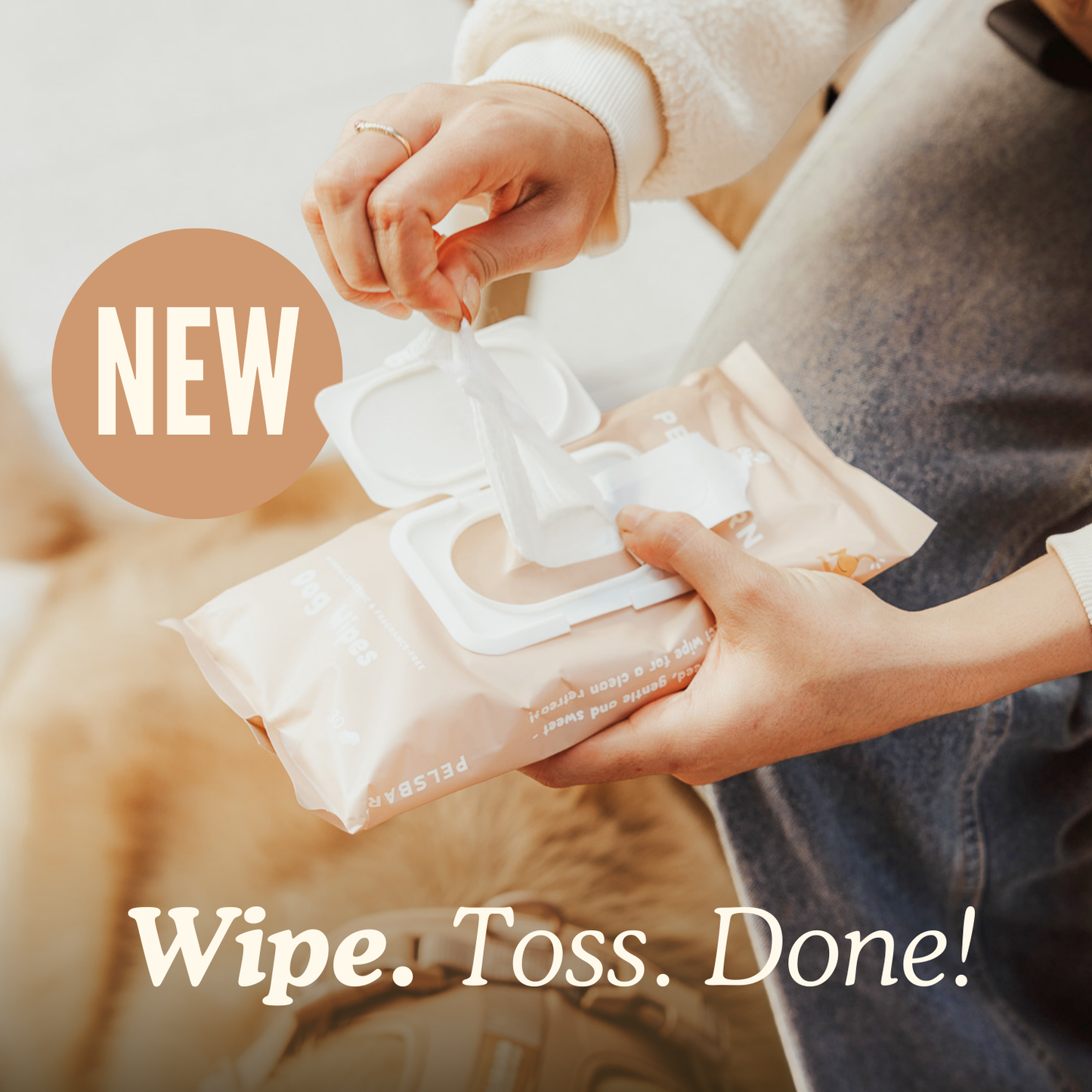 Dog Wipes for clean paws and fur (Must-Have)