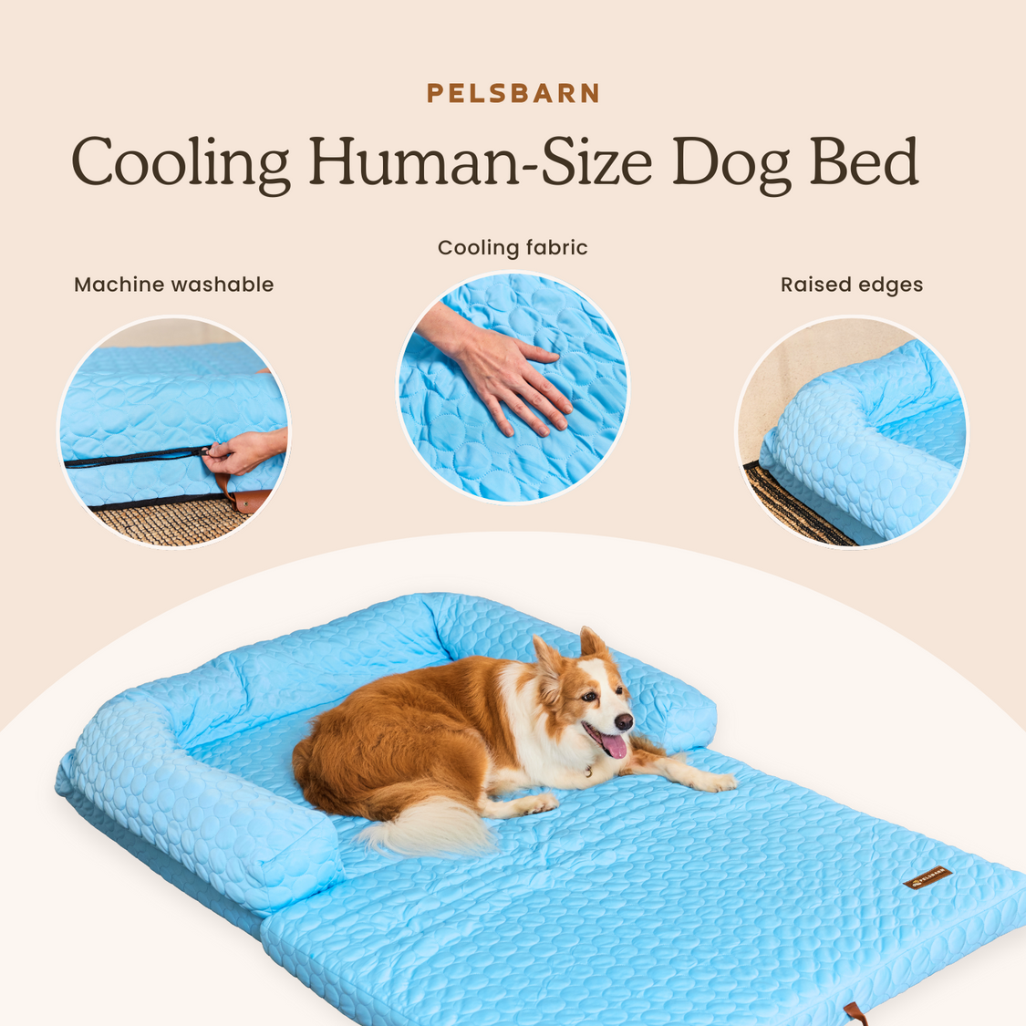 Human Size Cooling Dog Bed