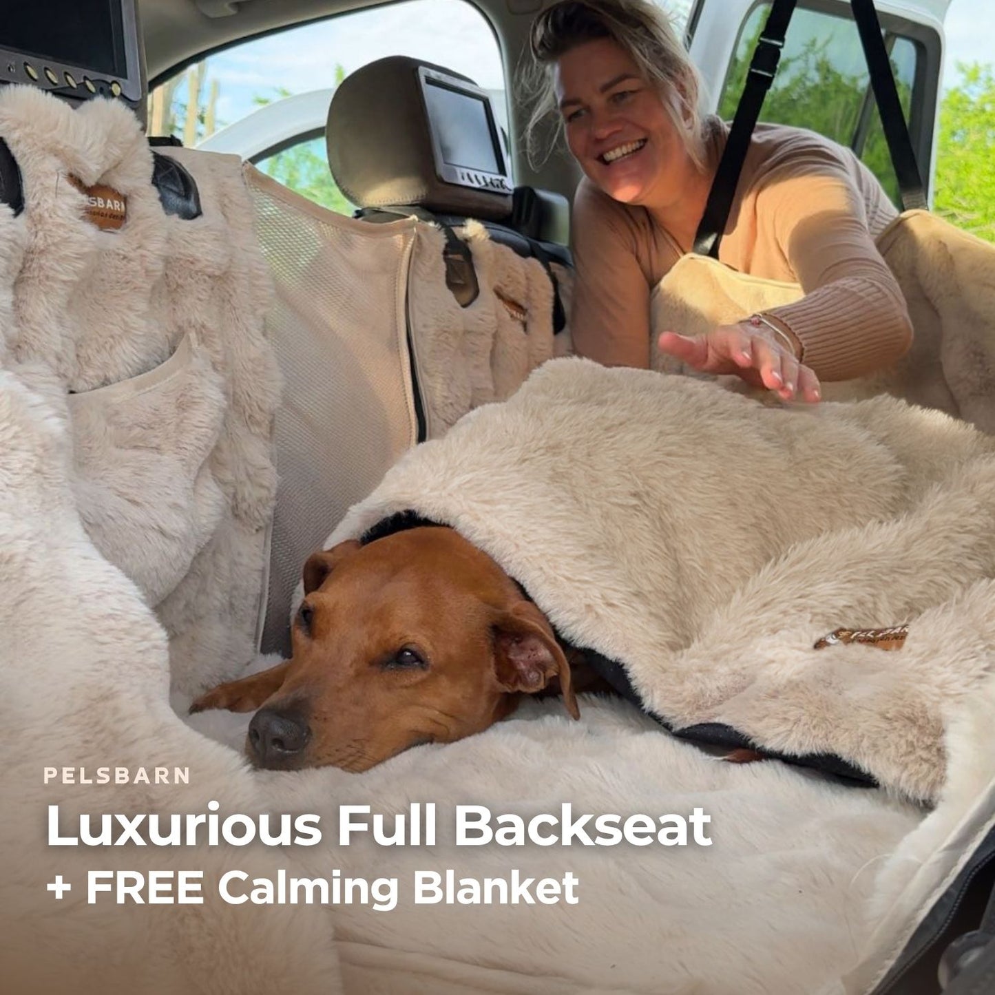Luxurious Full Backseat + FREE Calming Blanket