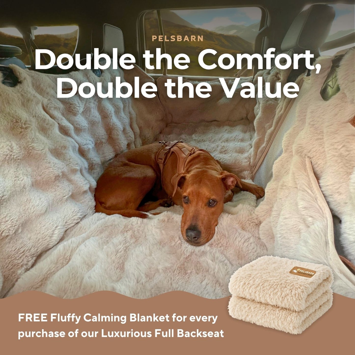 Luxurious Full Backseat + FREE Calming Blanket