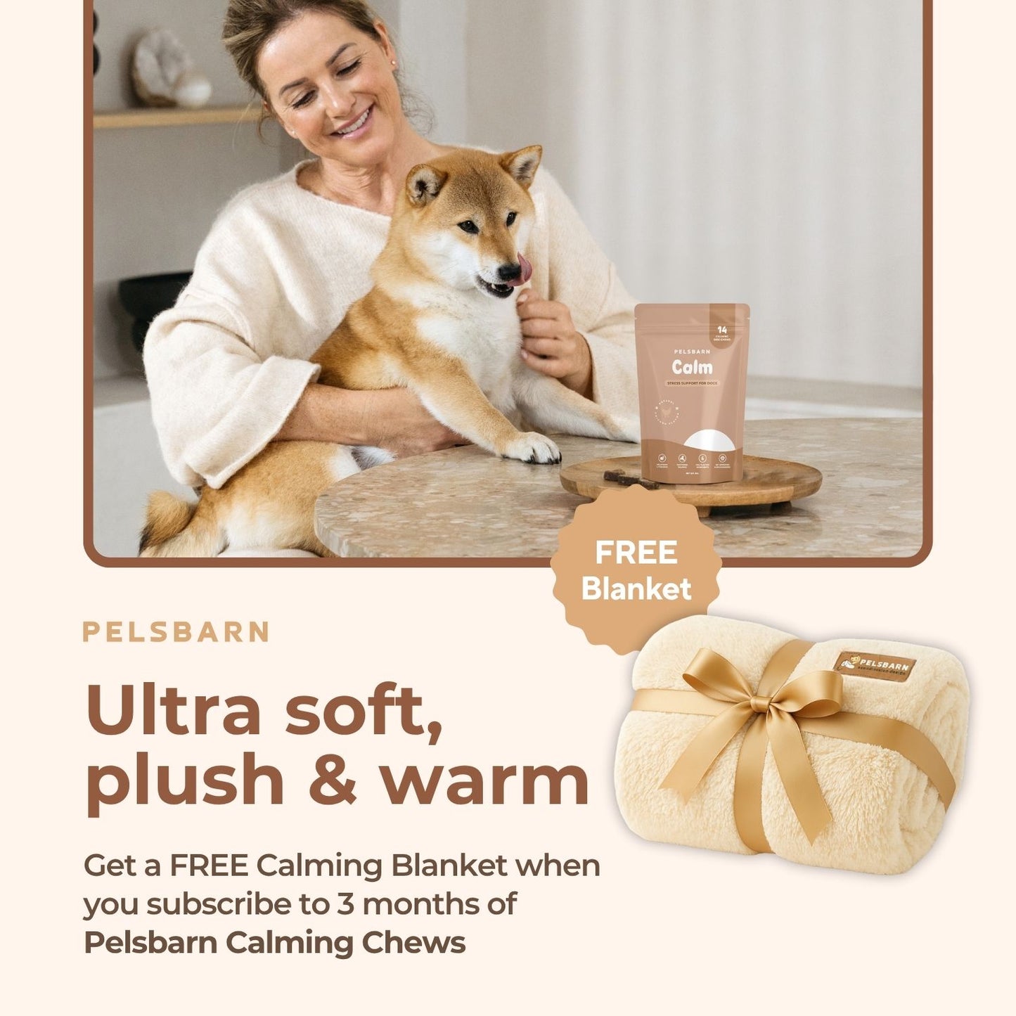 Pelsbarn Calming Chews + Free Calming Blanket