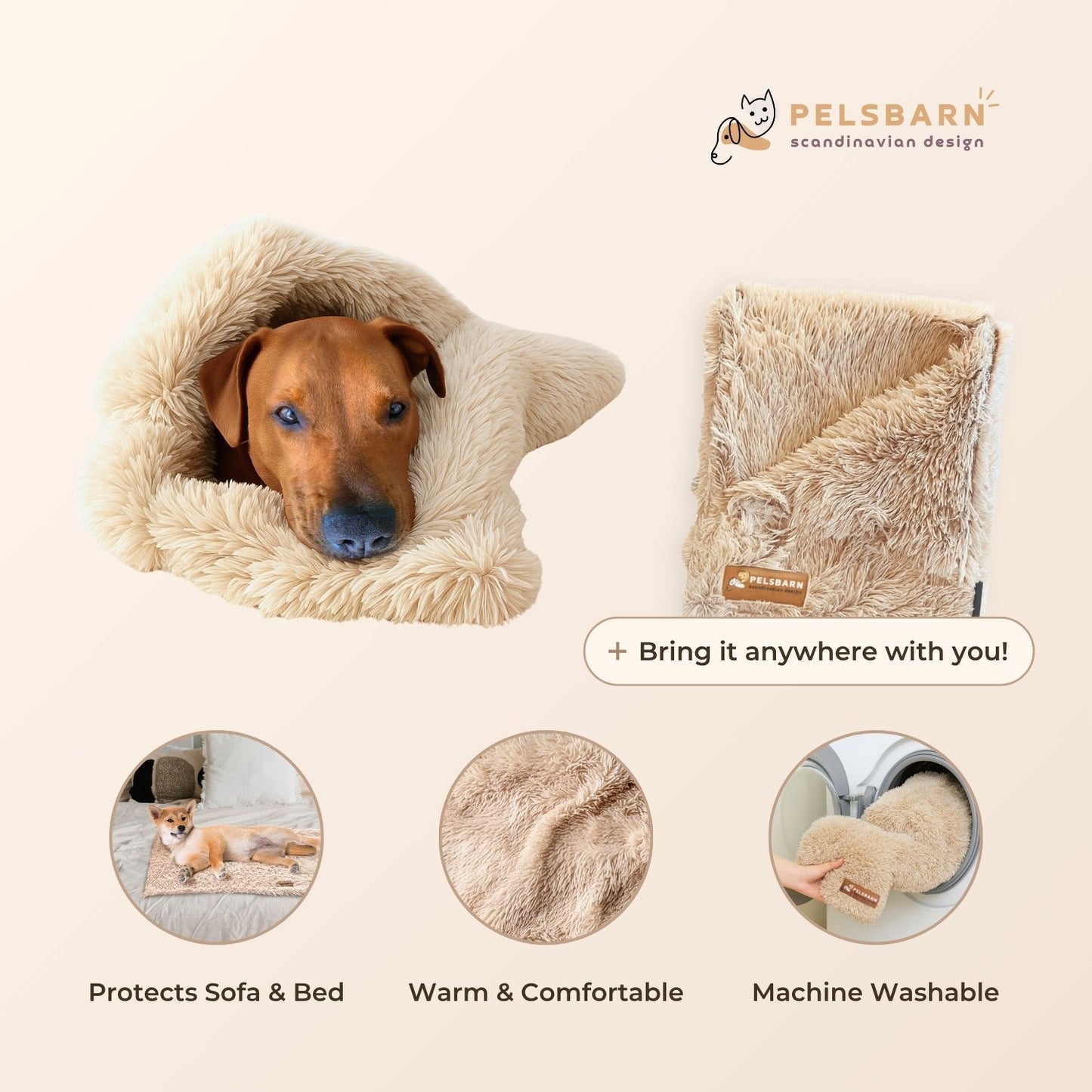 Fluffy Car Bed Travel Safety Kit
