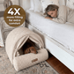 Pelsbarn Dome House Dog Bed in Boucle