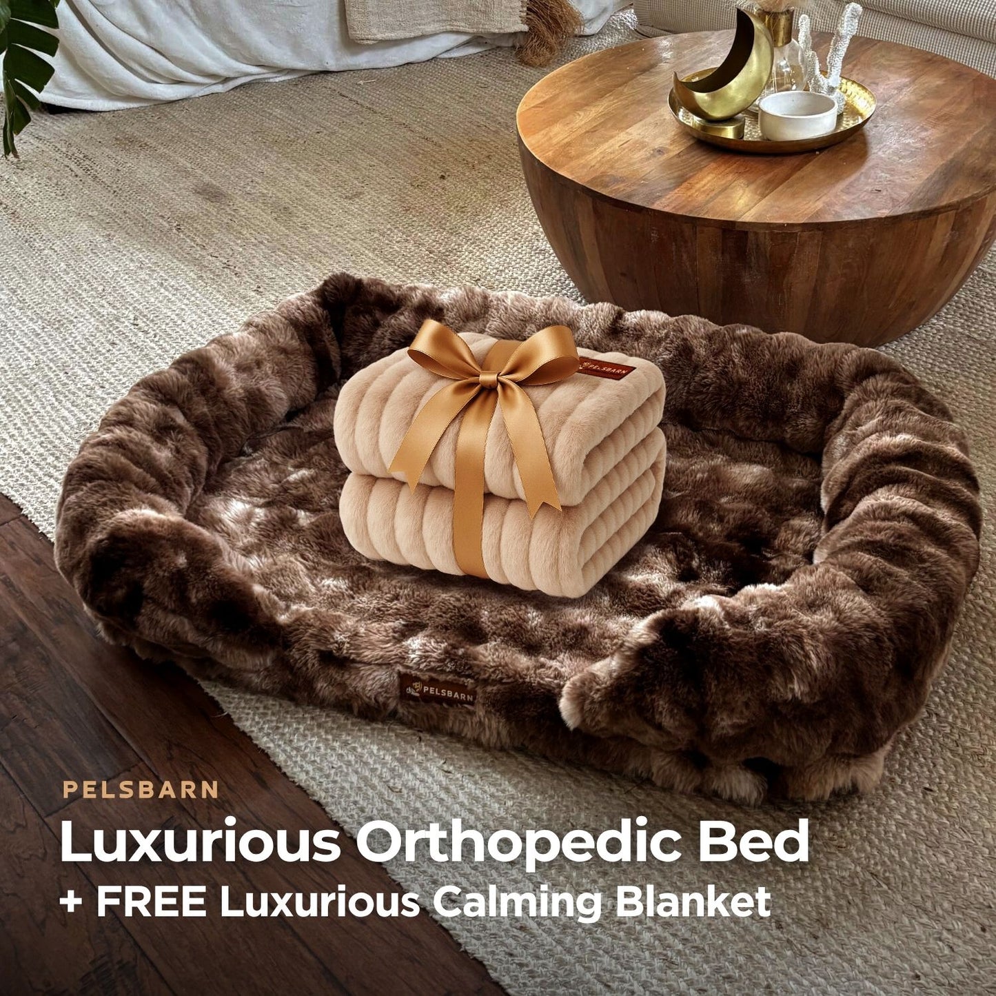 Luxurious Orthopedic Bed + FREE Luxurious Calming Blanket