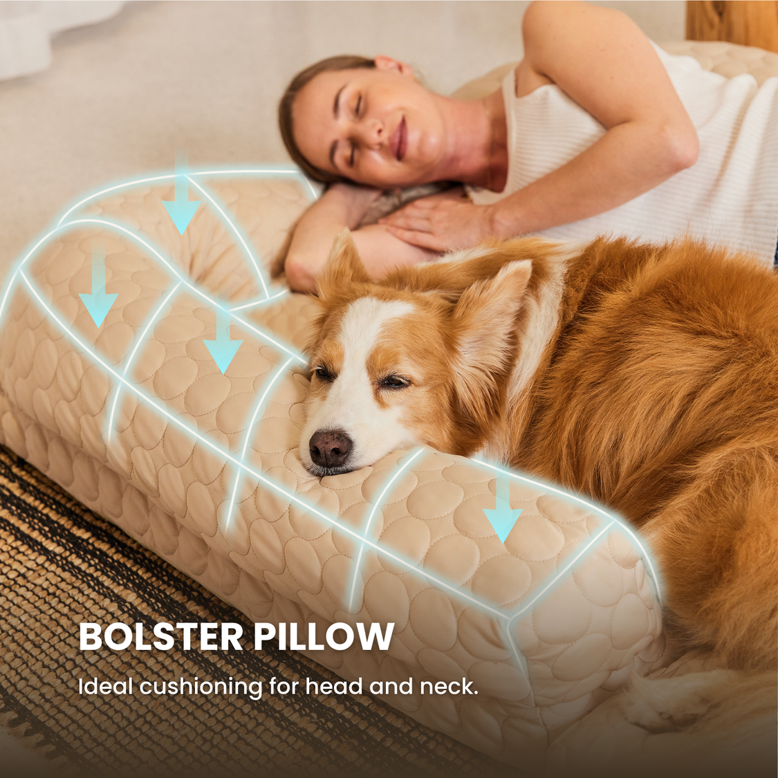 Human Size Cooling Dog Bed