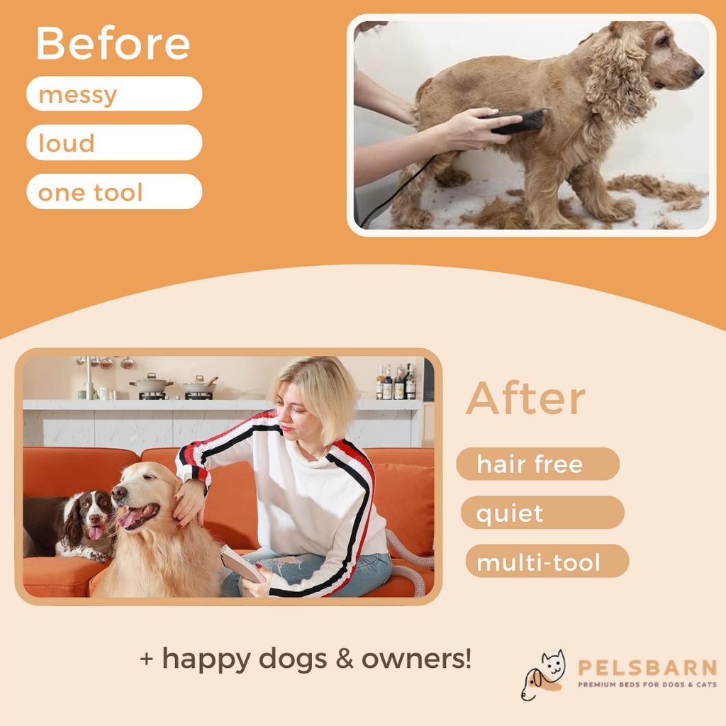 Pelsbarn 6-In-1 Dog Grooming Kit & Vacuum