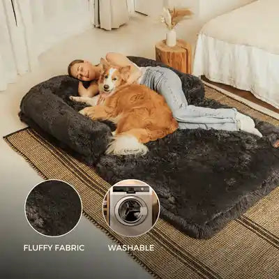 Cama calmante para perros humanos 