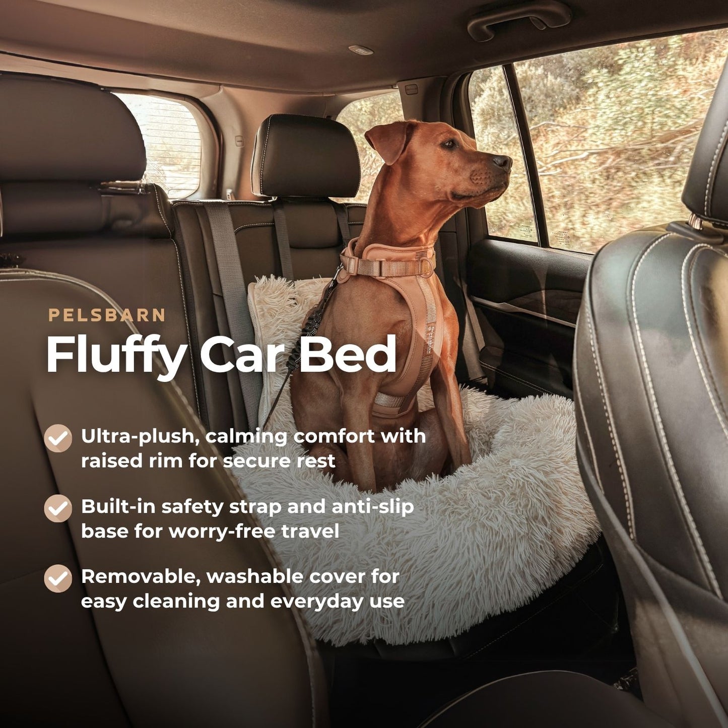 Fluffy Car Bed Travel Safety Kit