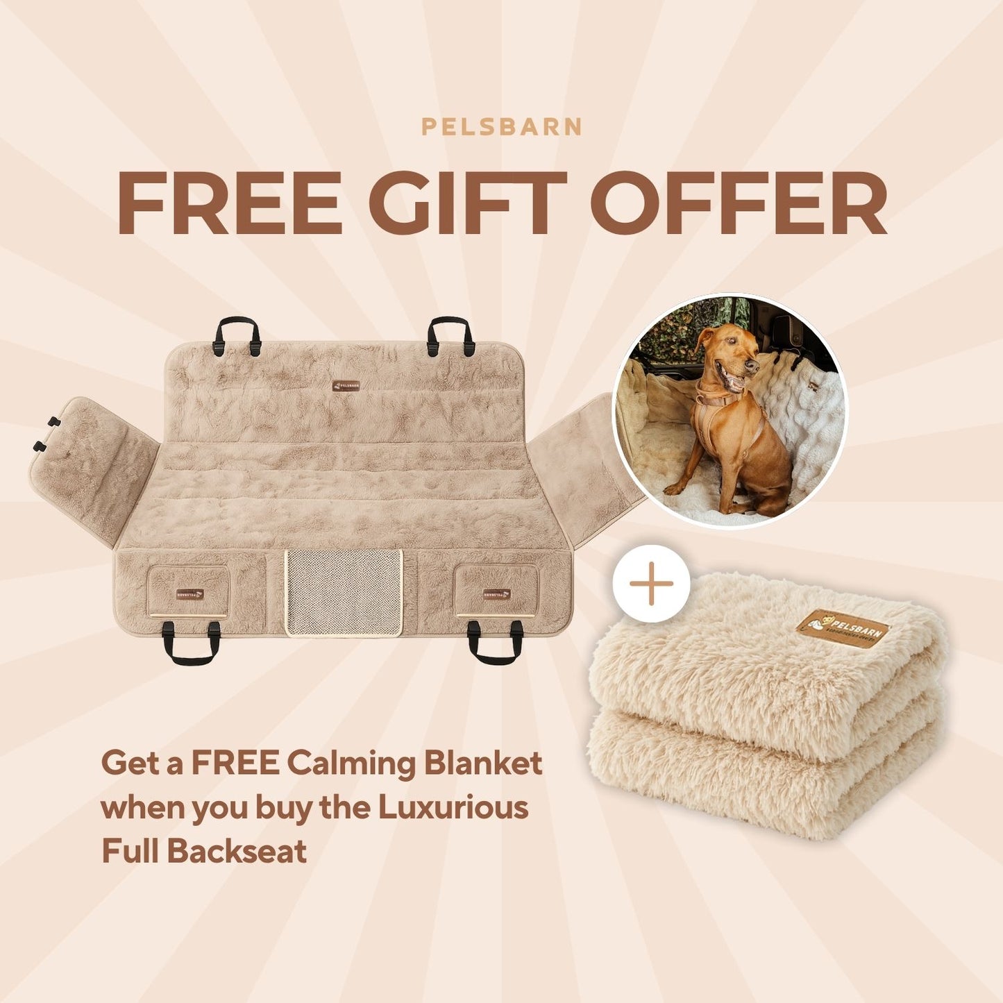 Luxurious Full Backseat + FREE Calming Blanket
