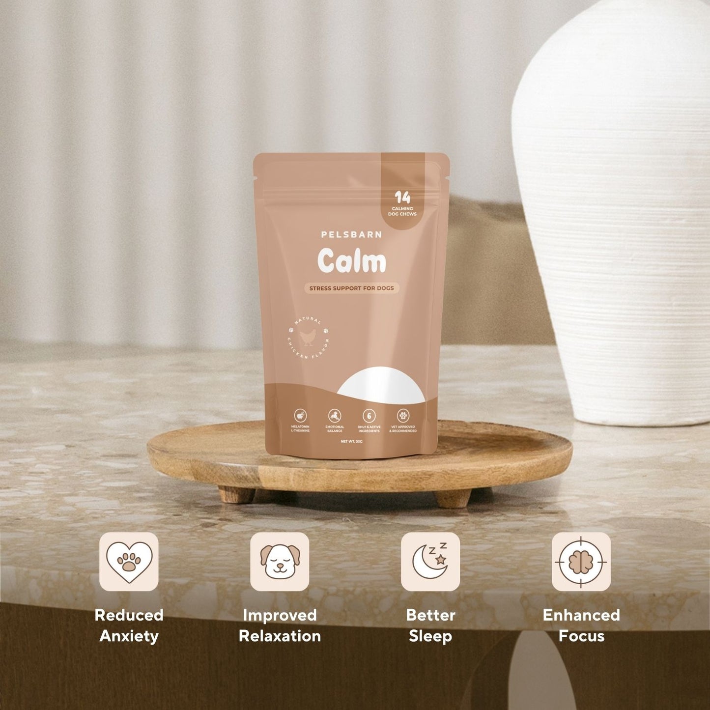 Pelsbarn Calming Chews + Free Calming Blanket