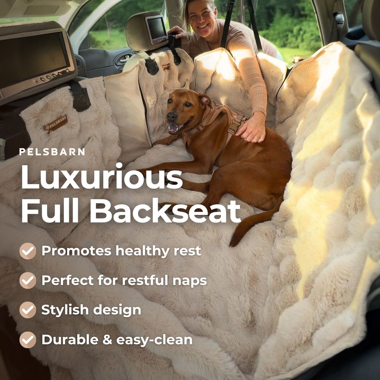 Travel Safety kit: LFB + Harness + Luxurious Calming Blanket + Seat Belt (bundle)