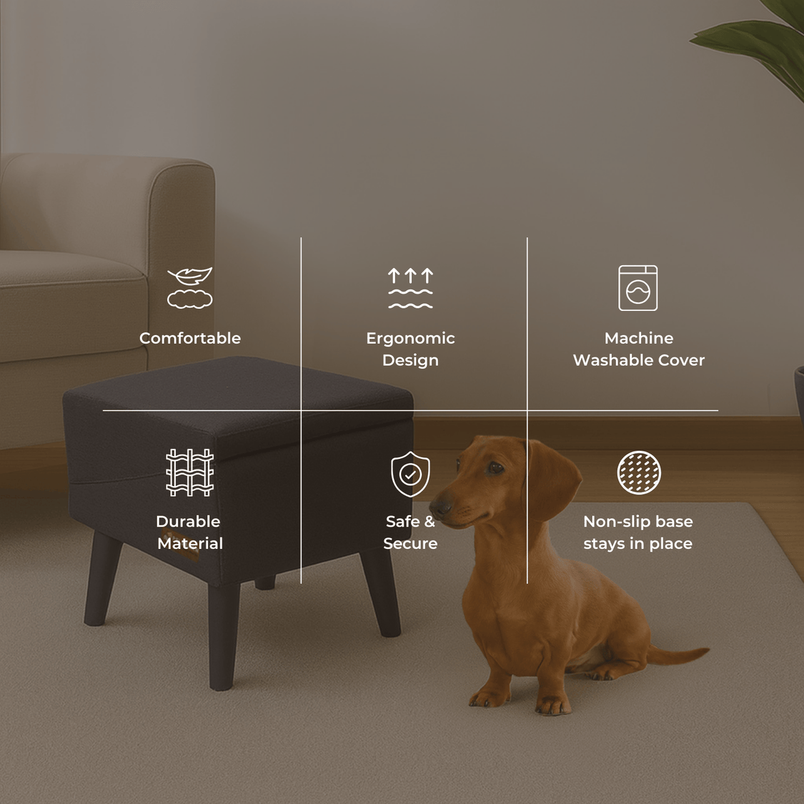 Pelsbarn 2 in 1 Convertible Dog Ramp