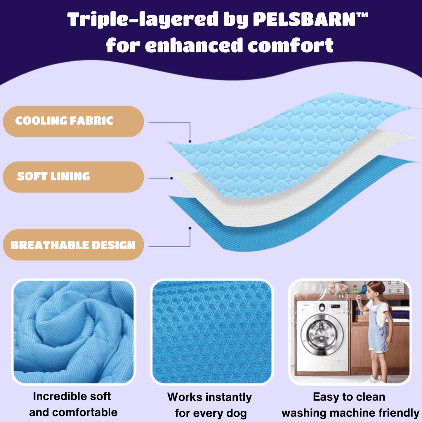 Pelsbarn Cooling Mat (4x more effective)