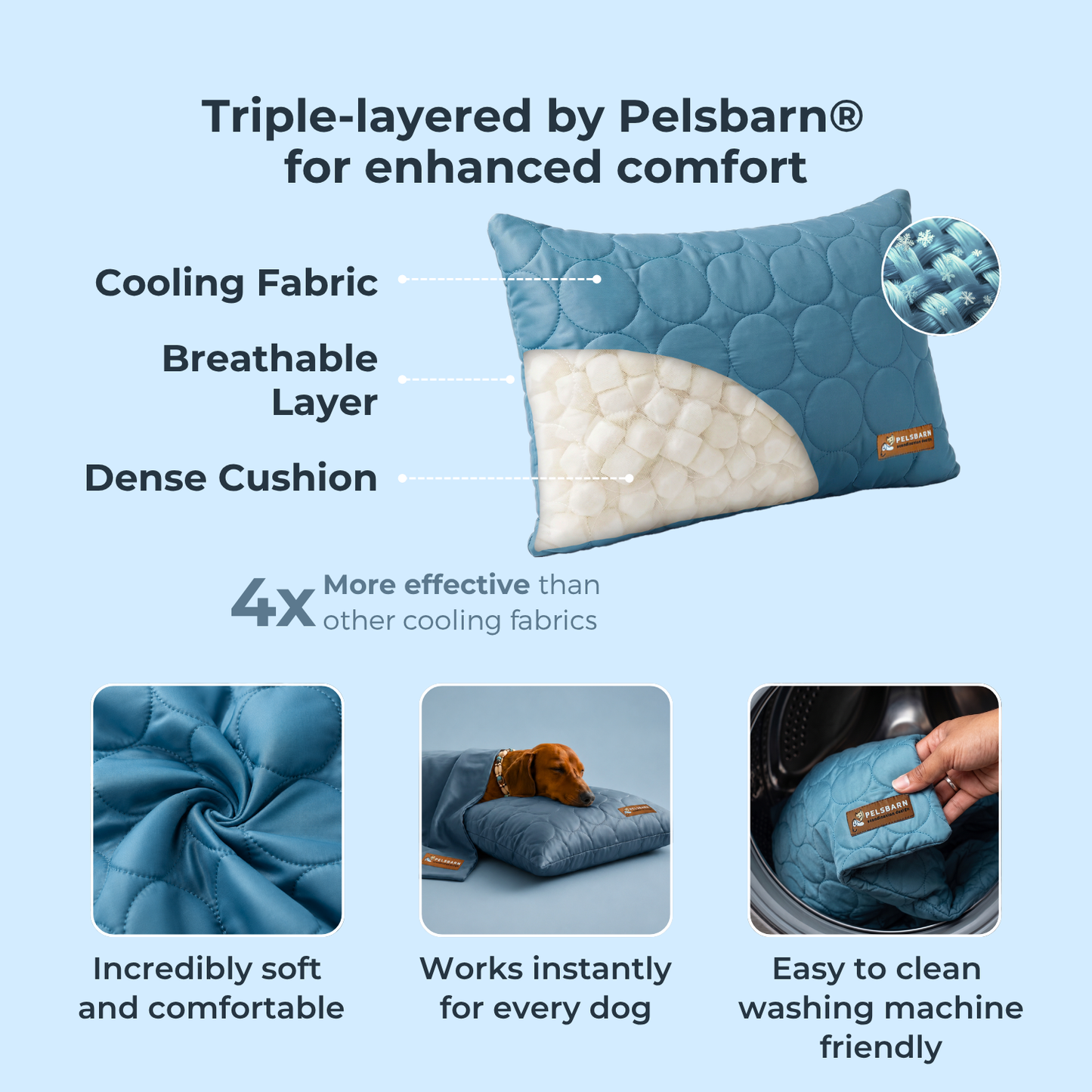Pelsbarn Cooling Pillow + Sheet Bundle