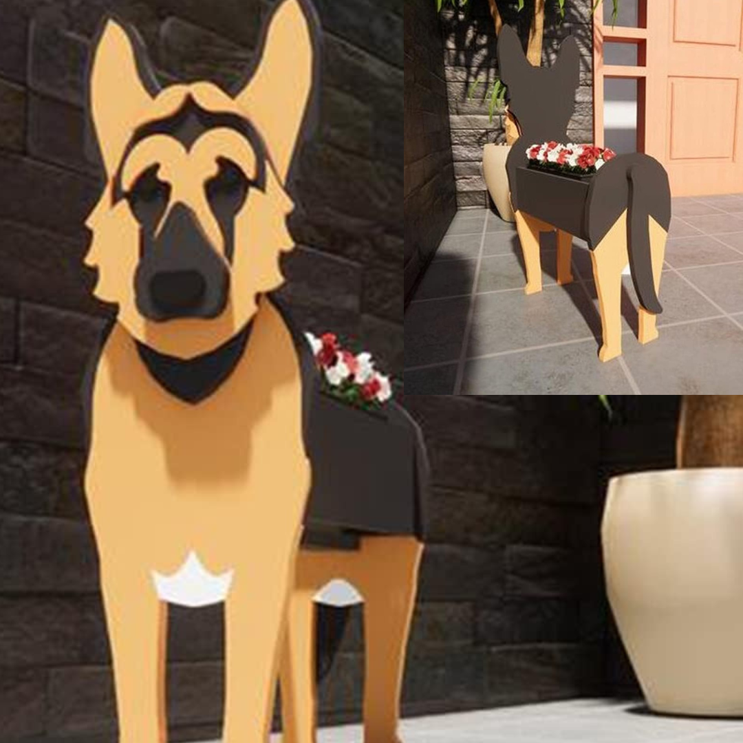 Cute Dog Planter