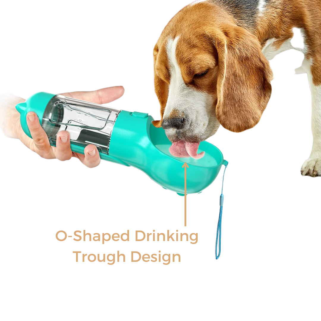 4-in-1 Portable Dog Water Bottle