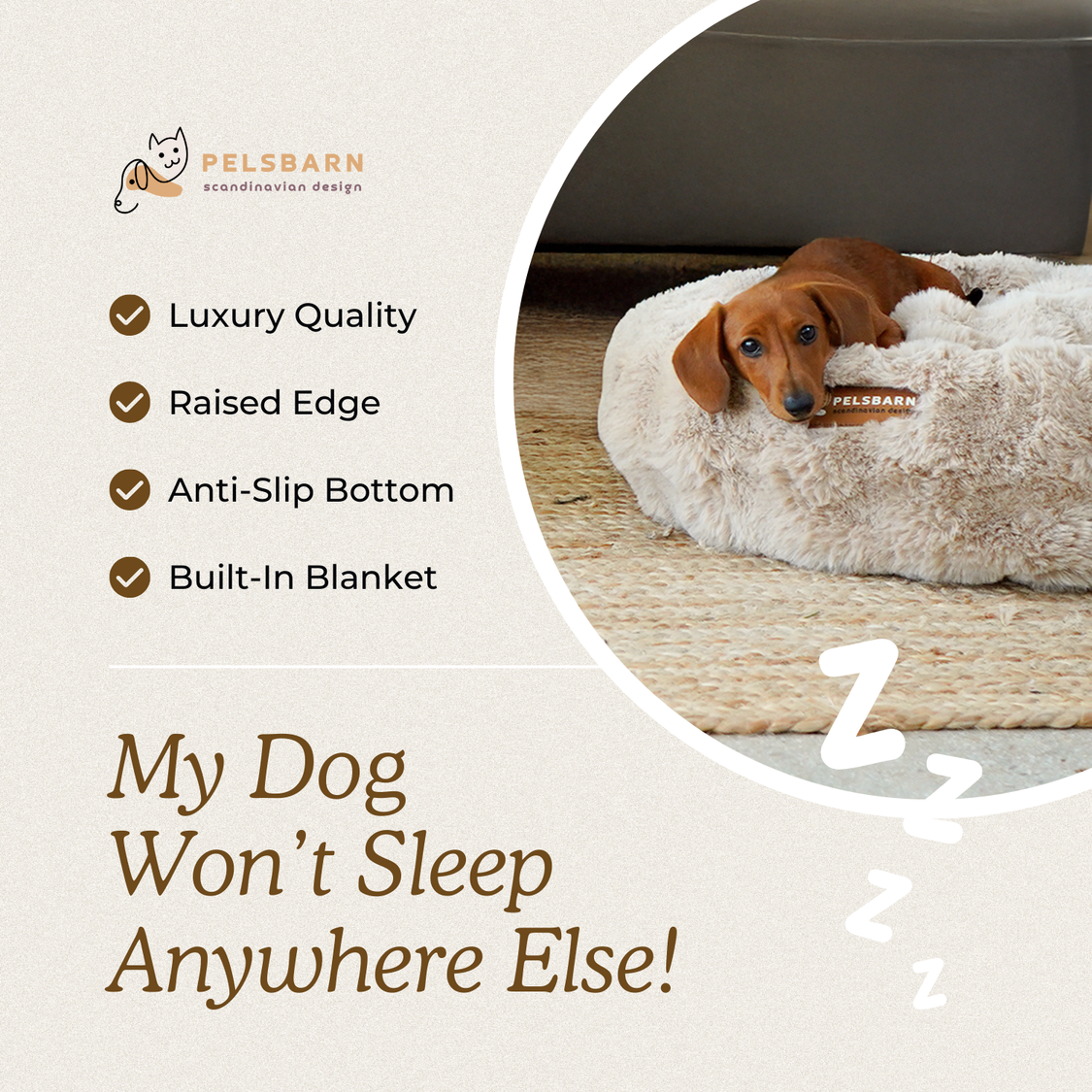 Luxurious Donut Bed 1+1