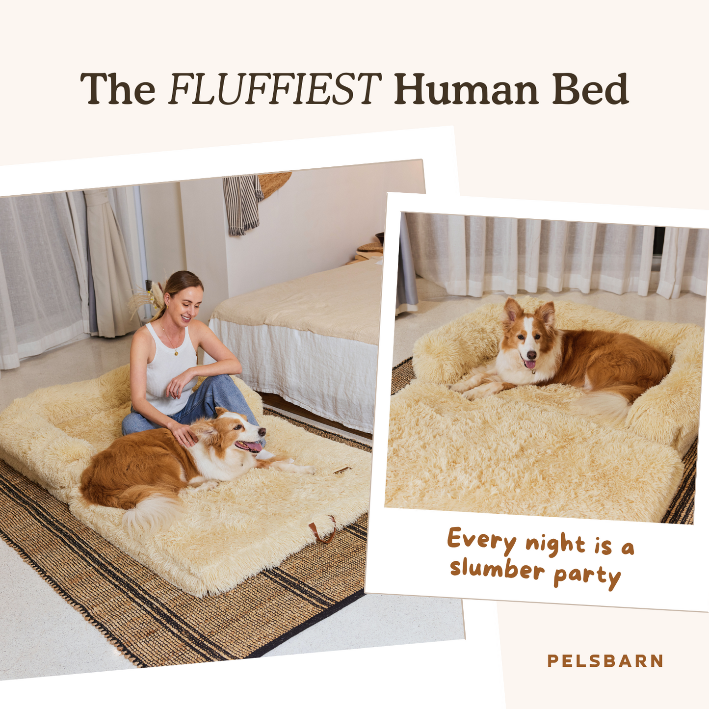 Calming Human Dog Bed