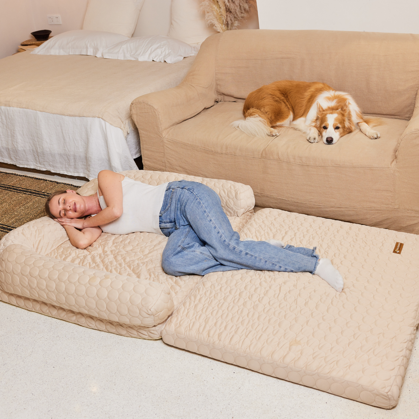 Human Size Cooling Dog Bed