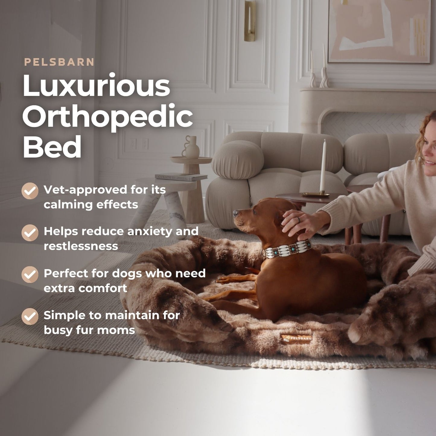 Luxurious Orthopedic Bed + FREE Luxurious Calming Blanket