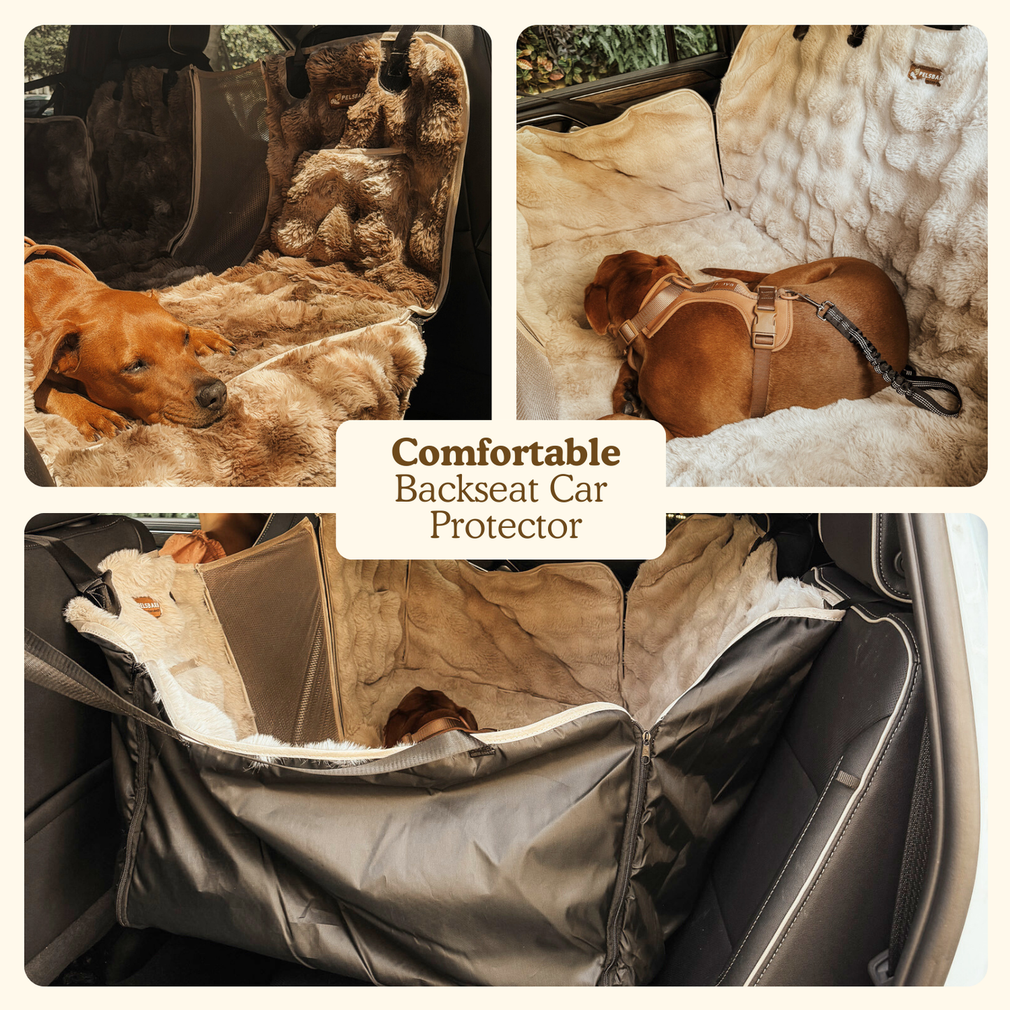 Luxurious Full Backseat Protector + Free Calming Blanket