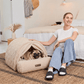 Pelsbarn Dome House Dog Bed in Boucle