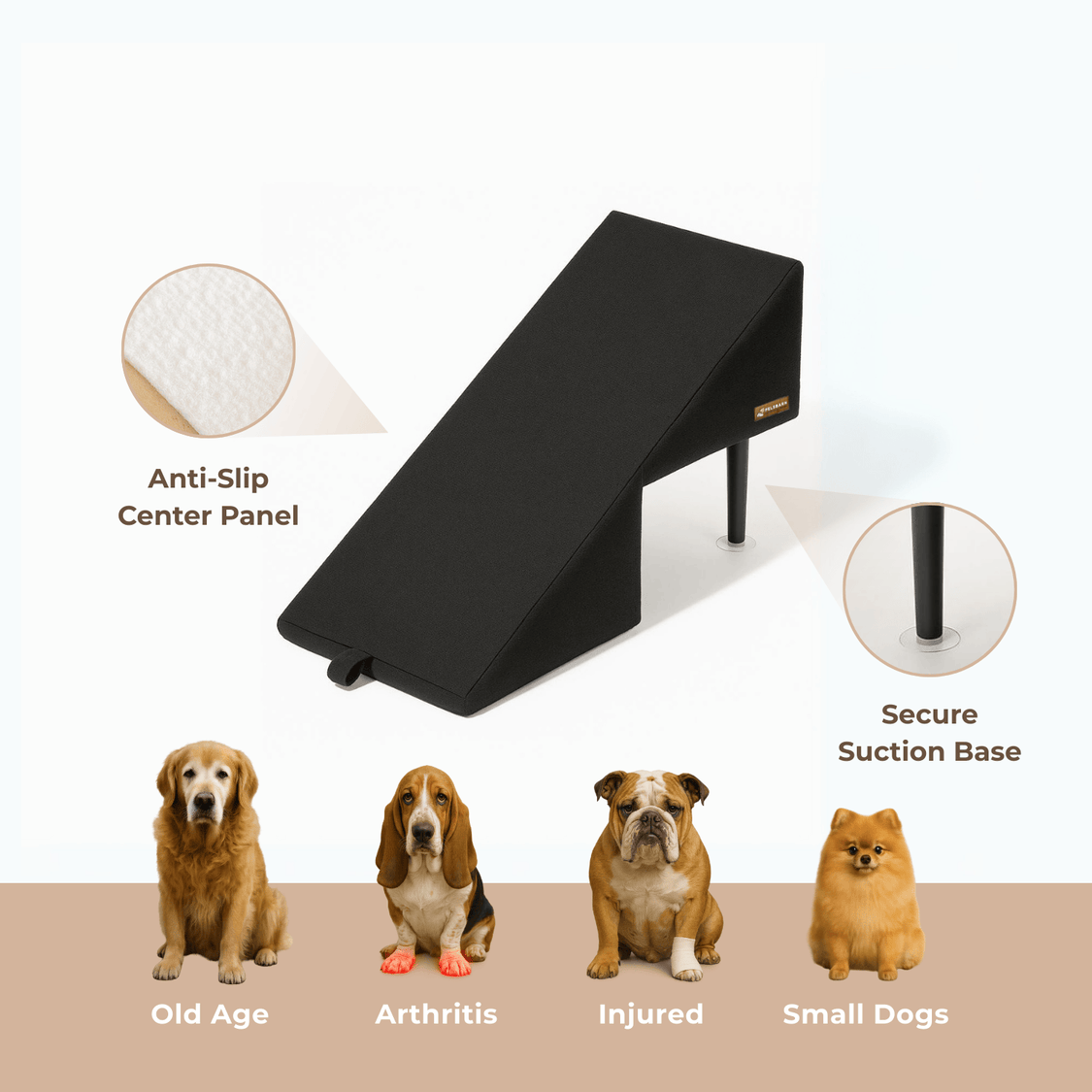 Pelsbarn 2 in 1 Convertible Dog Ramp