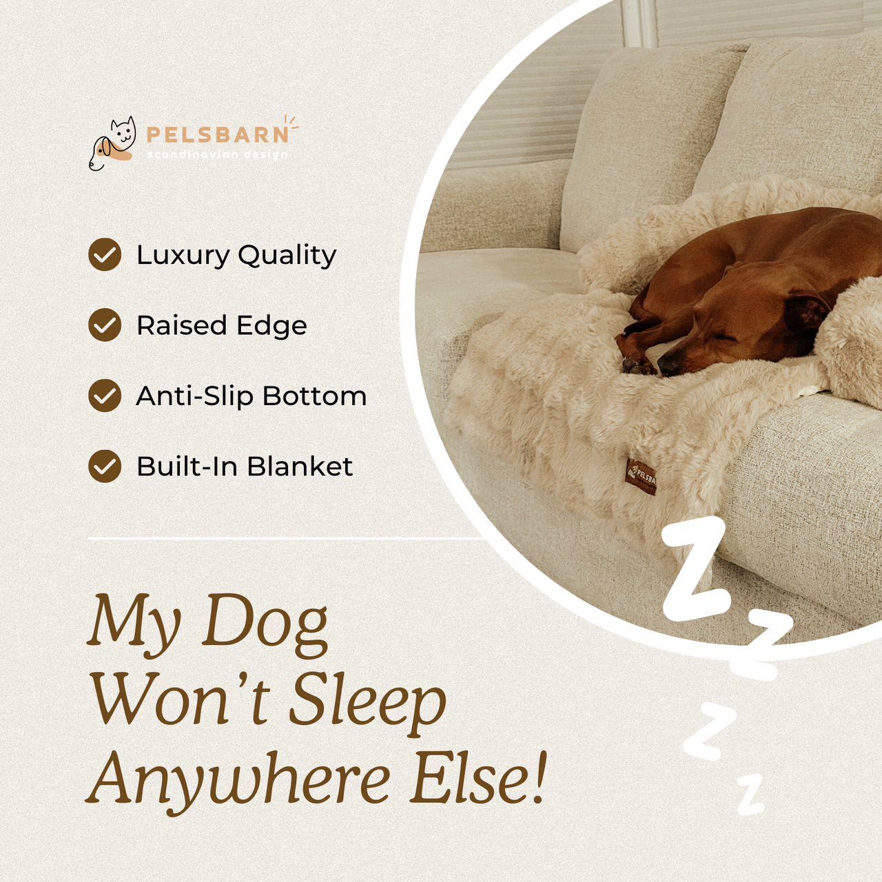 Pelsbarn Luxurious Sofa Bed