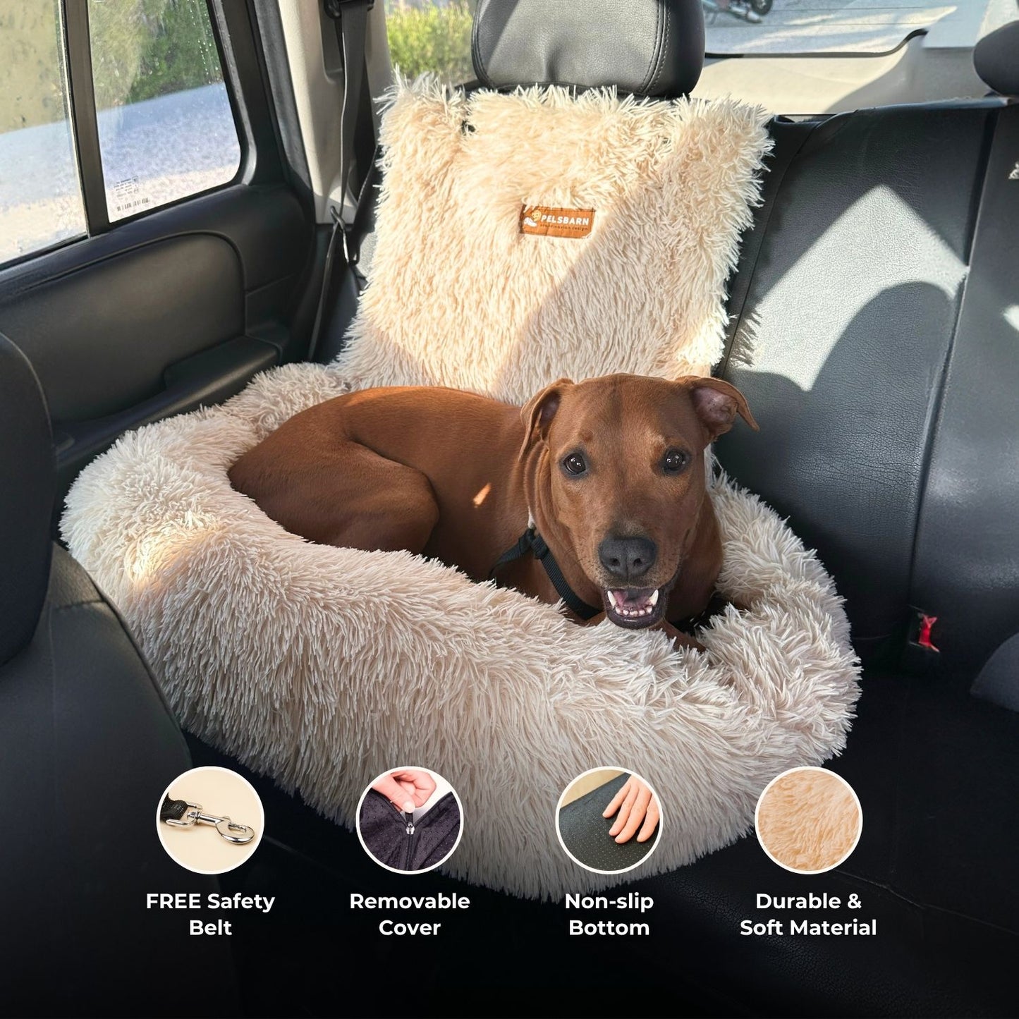 Fluffy Car Bed Travel Safety Kit