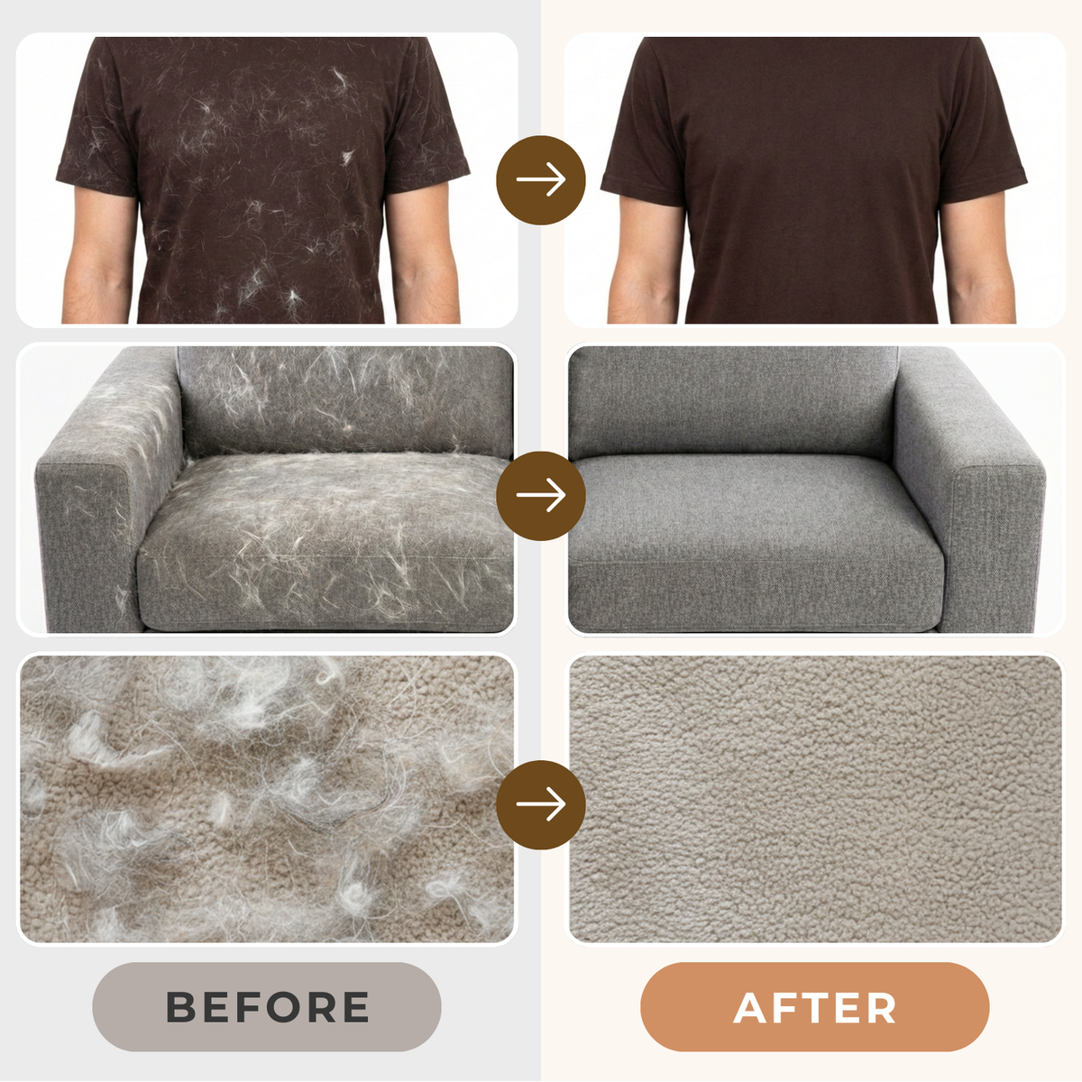Dog Hair in Seconds