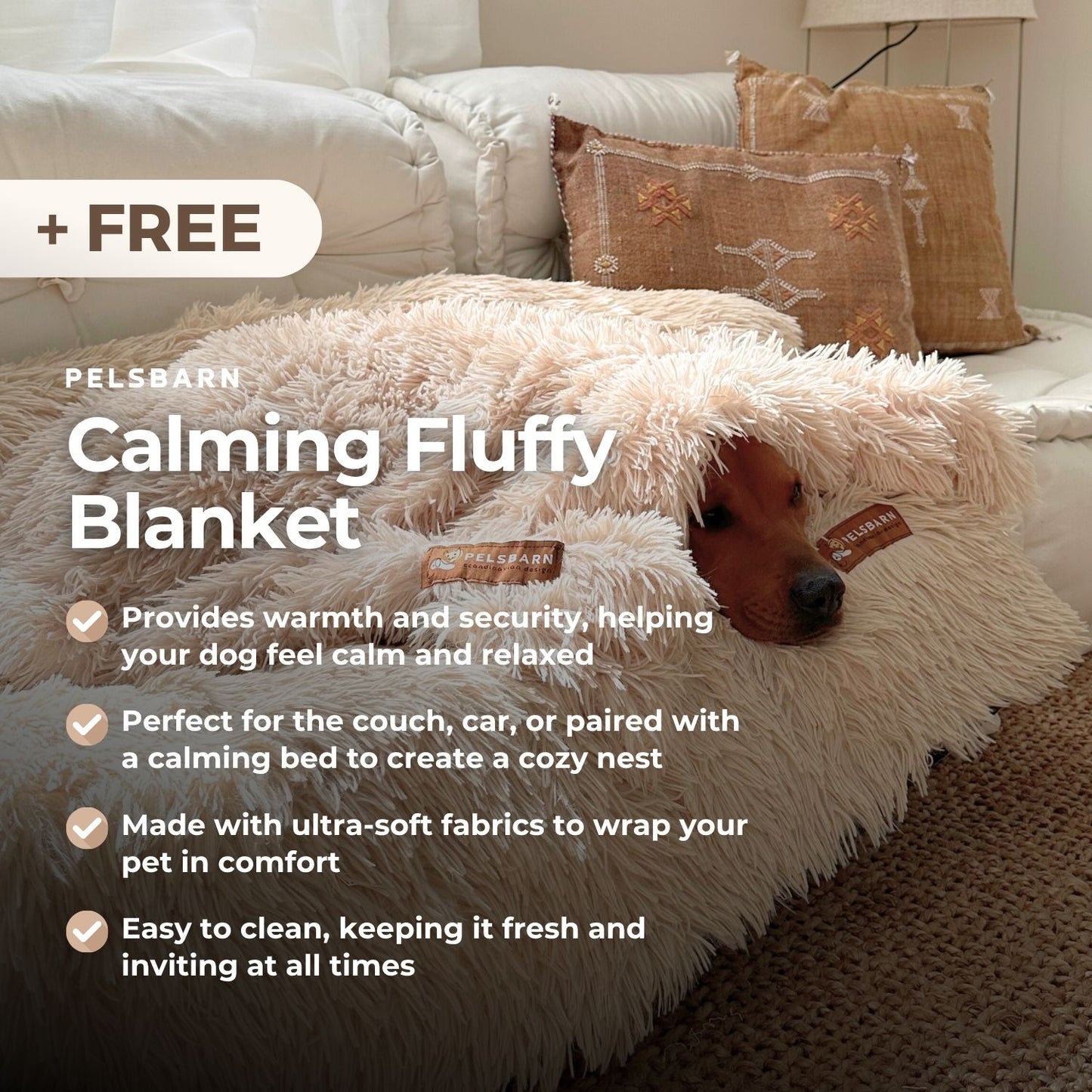 Luxurious Full Backseat + FREE Calming Blanket