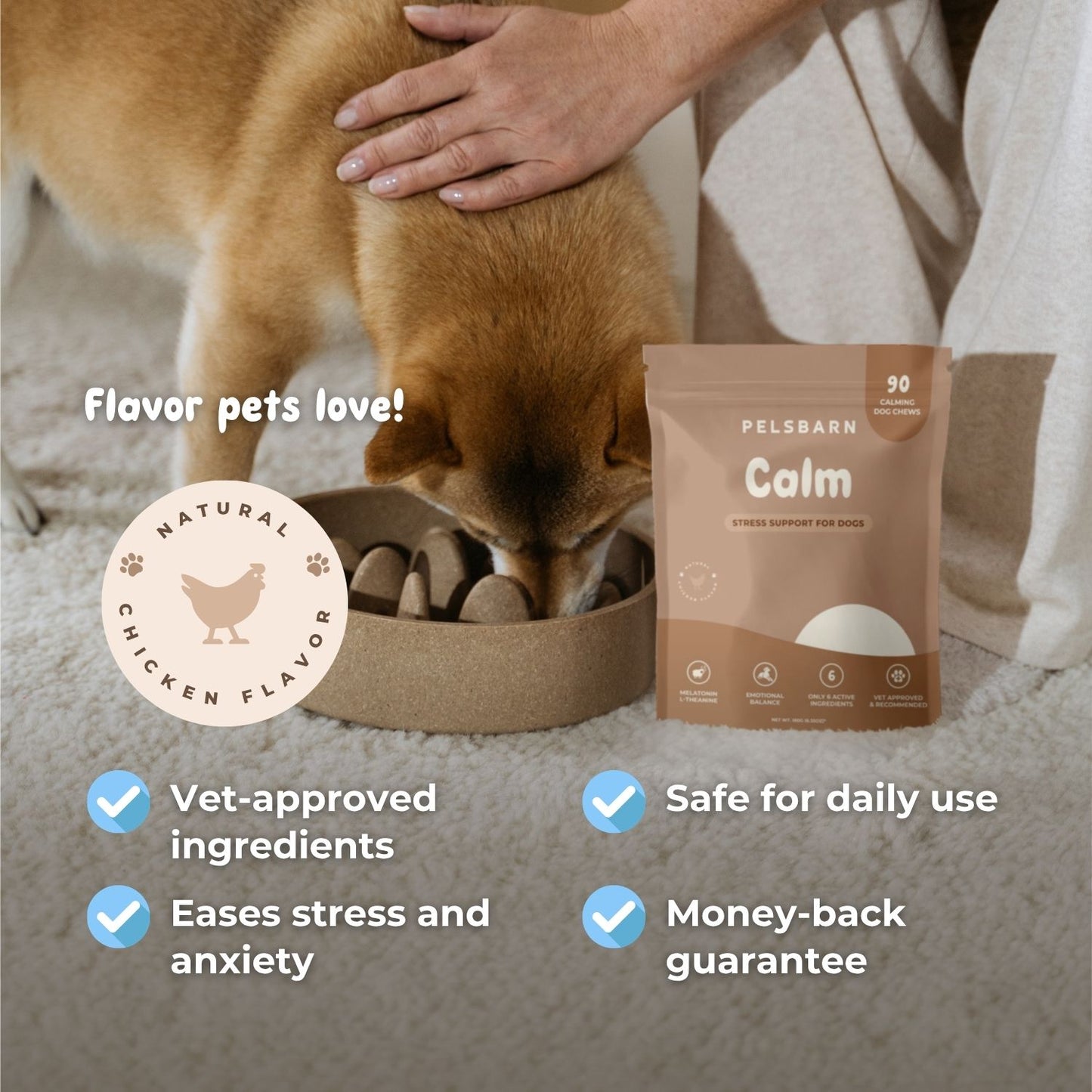 Pelsbarn Calming Chews + Free Calming Blanket