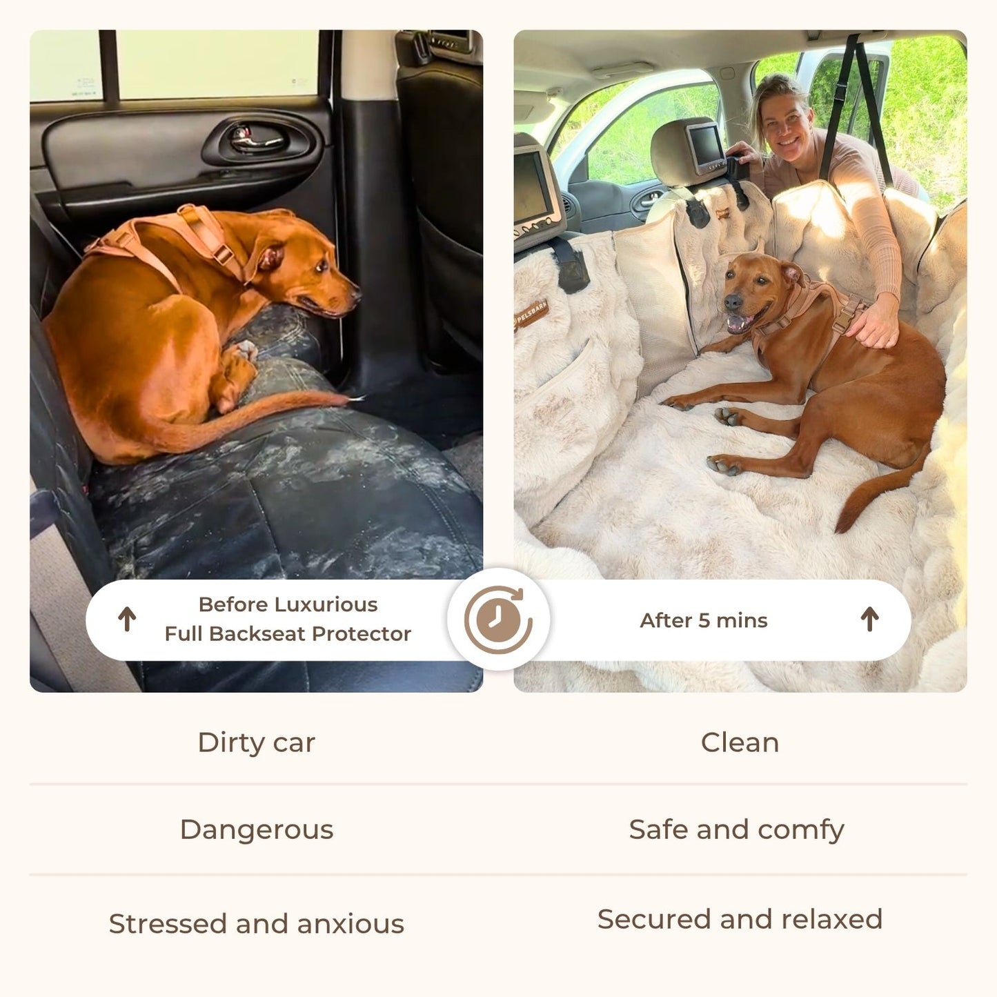 Luxurious Full Backseat + FREE Luxe Calming Blanket